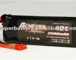 Lithium polymer battery cells 40C/80C 2500mAh 3S 11.1V li-poly battery packs with JST-XH connector