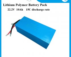 High quality 15C discharge rate rechargable Lithium Polymer Battery Pack 22.2V 10Ah for model Airpla