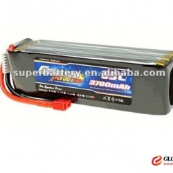 Radio controlled toys 6S1P 22.2v rc rechargeable lipo battery 3700mAh lithium polymer battery flat c