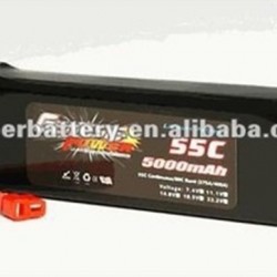Electric RC helis lithium polymer secondary battery packs 14.8V 5000mAh long lifecycles lipoly batte
