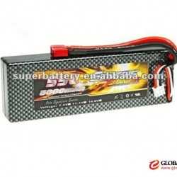 Electric aircraft 35C 2S 7.4v rechargeable lipo battery 5000mAh lithium polymer battery flat cells p