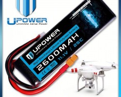 Upower 2200mah 3s1p 14.8v lipo rc battery 2200mah 4cell for UAV FPV airplane models