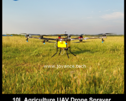 Helicopter sprayer drone, uav agriculture crop duster 10L with intelligent flight control system and