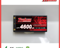 High rate 4600mAh 2S 7.4V 60C 120C Lipo Battery Hard case for rc car