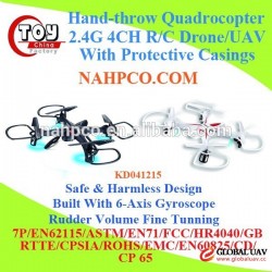 T-Smart Space Flight Quadrocopter 2.4G 4CH R/C Drone/UAV/Saucer With Protective Casings( Controller 