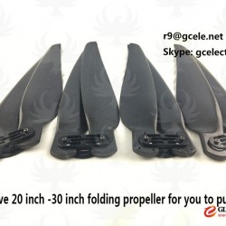 21 inch, 22 inch, 28 inch, 30 inch Folding composite carbon fiber propeller fit for big agriculture