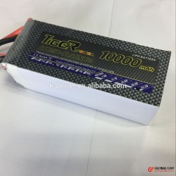 6s 22.2v 10000mah rechargeable lithium polymer Lipo battery pack for DJI 3DR drone