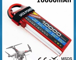 Wholesale Price Grade A Battery Cell Go Drone Uav Helicopter 10000Mah 45C 7.4V Rc Lipo Battery