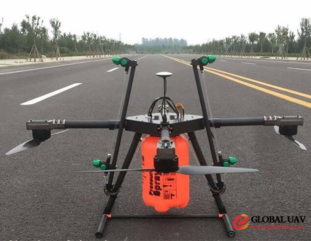 4 axles 6L uav drone agriculture sprayer
