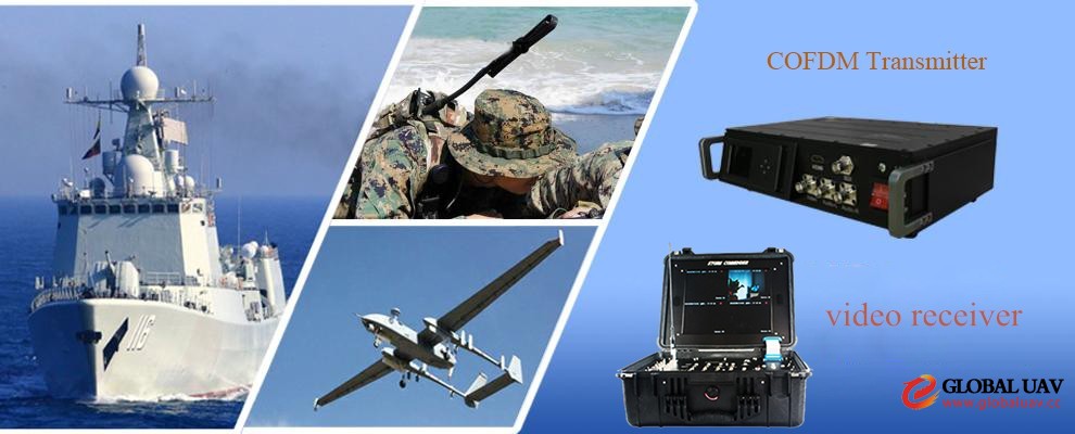 AV l<em></em>ink Wireless HD Video COFDM Transmitter 15km - 20km for Police & UAV & Military Application