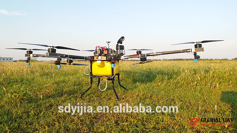 15L 6 rotors crop duster GPS agricultural drone