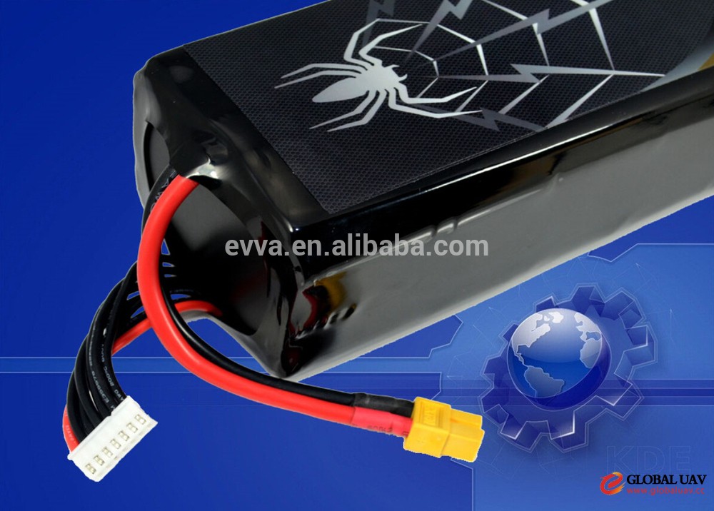UAV battery pack 22.2V 15000mah 15C discharge rate lithium ion battery for Multi Rotors
