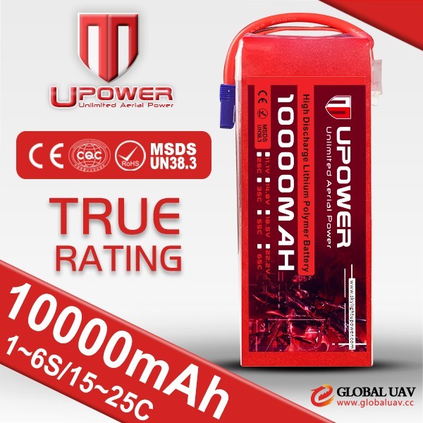 wholesale hobby 6s 22.2v 10000mah battery 25c