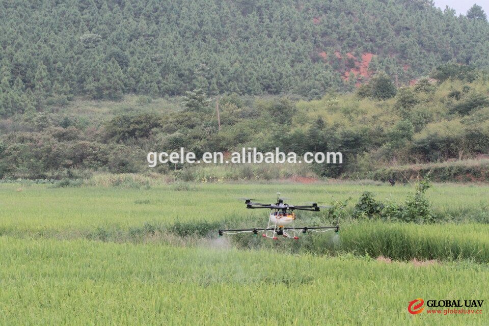 Professio<em></em>nal 10L 6-rotor UAV heavy load Crop Sprayer,agriculture machinery drone,RC Helicotper dro<em></em>nes with GPS HD Camera