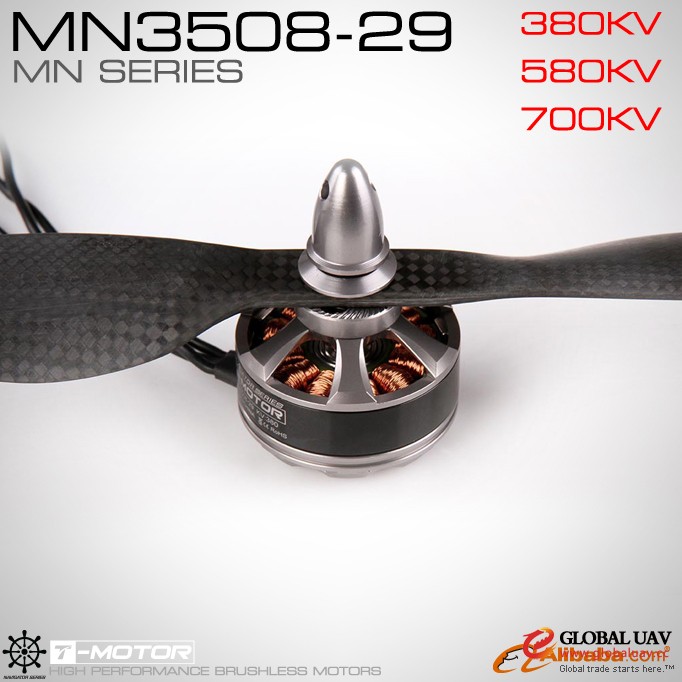 T-motor Outrunner Navigator series brushless rc motor MN3508 for uav drone