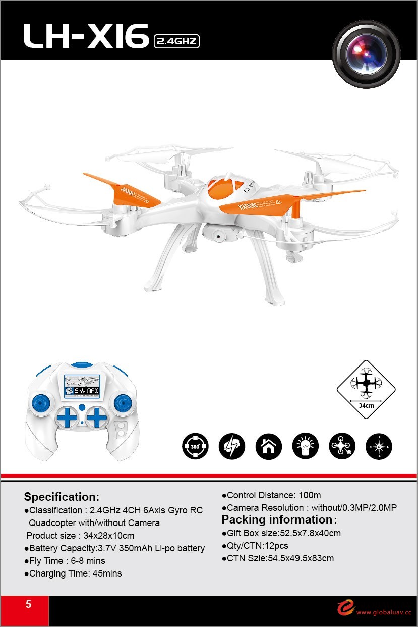LH-X16 remote co<em></em>ntrol flying ufo toy cheap price rc flying drone toys uav professio<em></em>nal for kids