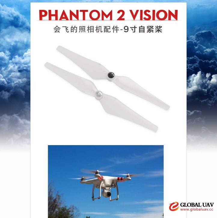 wholesale 9450 9'' 2-blade Plastic self-tightening propeller for Drone Professio<em></em>nal UAV drone with hd camera dji phantom 1 2 3