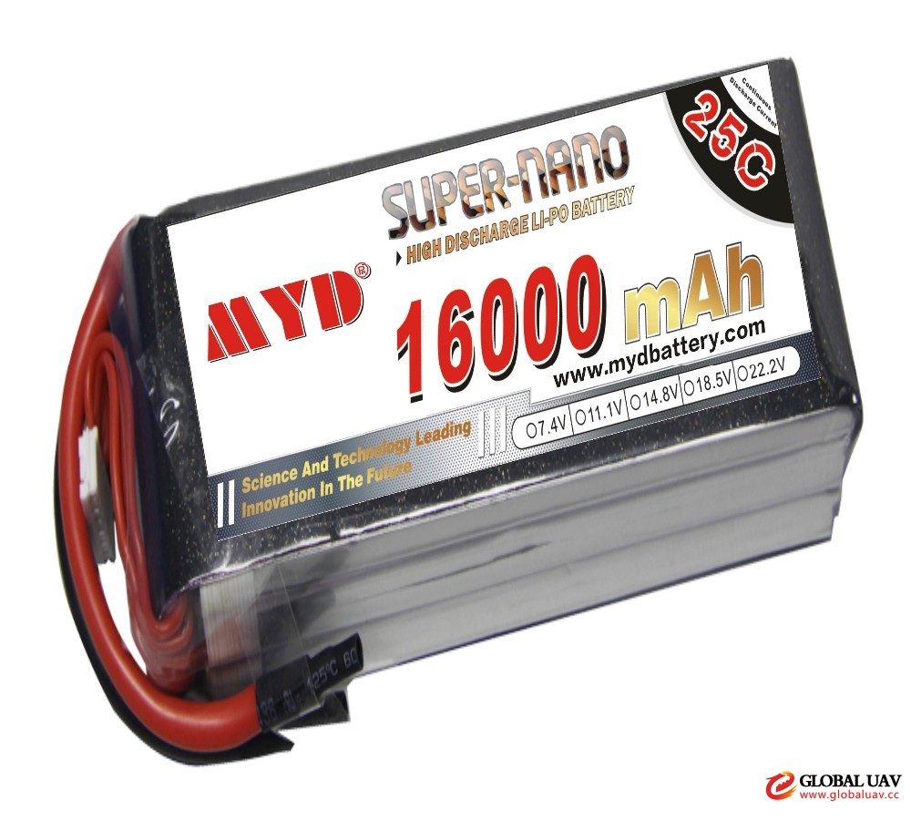 Large UAV Battery Packs 16000mAh 14.8V 4S 25C Lipo Battery Charger for RC Helicopter Airplane Drones