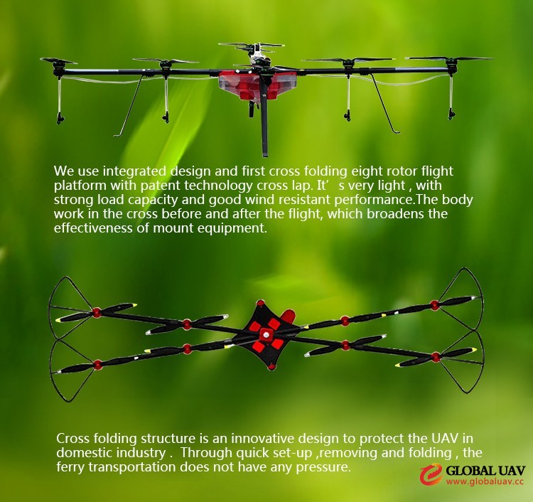 UAV drone Crop sprayer Loading 20L Agriculture Drone Automatic UAV Drone For crops
