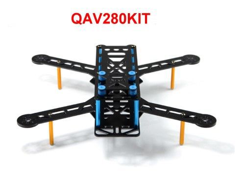 FC QAV280 Carbon Fiber 4-Axle FPV Quadcopter f<em></em>rame Kit 4-Axle RC drone fixed wing uav
