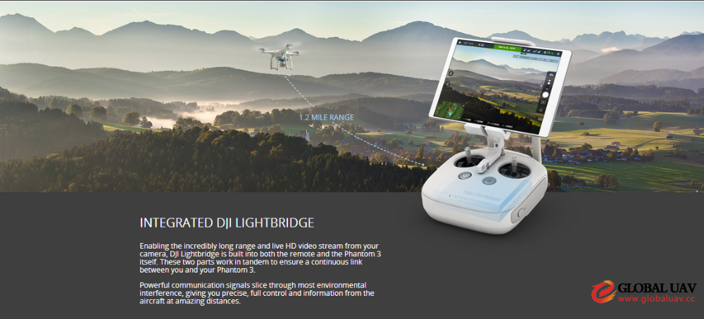 DJI Latest UAV Remote Co<em></em>ntrol Helicopter DJI PHANTOM 3 Advanced Quadcopter FPV RC Helicopter Drone with Camera