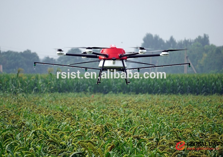 Carbon racing f<em></em>rames agricultural spraying drone professio<em></em>nal UAV 10kg
