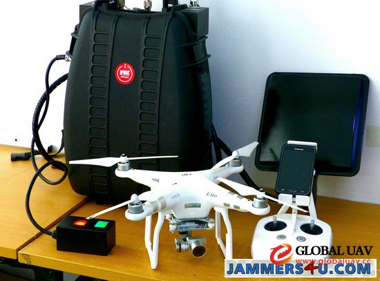CT-4035-UAV Menpack Directio<em></em>nal Drone UAV 107W 5 Bands Jammer up to 1000m