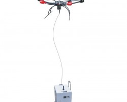 Tethered drone >8 hours day and night longtime surveillance