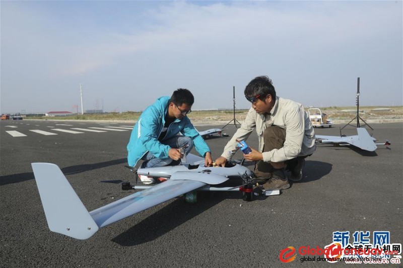 On June 14, a fleet of fixed-wing UAVs made by Zero Tech flew over the air. On the same day, Zero Tech held fixed-wing UAV cluster formation show at the Drone Industry Park of Free Trade Zone and Lingang Region in Tianjin Port. 